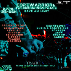 COREWARRIORS & TECHNOBRINGSPEACE Rave Am Limit B-Fr3ak Uptempo Closing Set 01.04.23