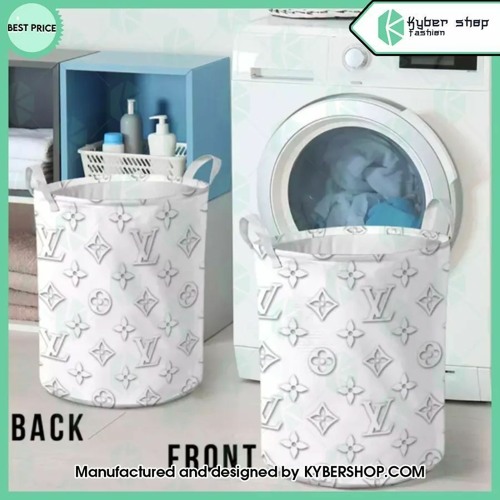 Louis Vuitton white Laundry Basket