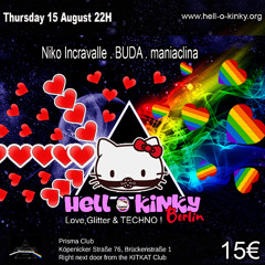 BUDA Techno DJ Set Hell O kinky (Prisma / Kitkat club) Berlin 15.08.24