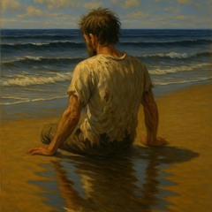 A reflection of a man