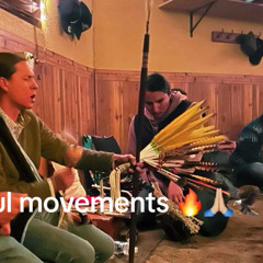 Mdewakaton oyate Terrence Morgan sr Dawson yf on drum
