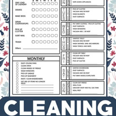 [GET] EPUB 🖍️ Cleaning Schedule and Checklist: Daily Weekly and Monthly Cleaning Sch