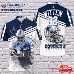 Dallas Cowboys Jason Witten 82 3D Polo Shirt