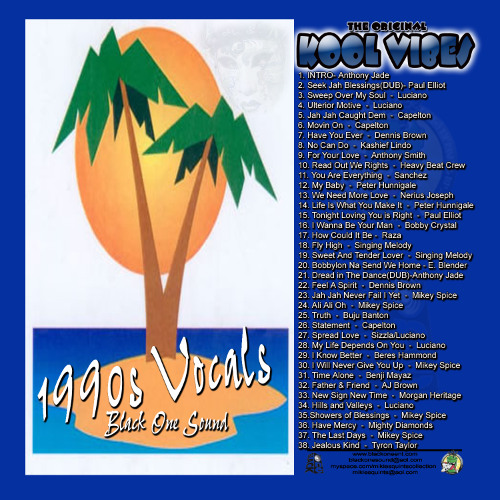 Kool Vibez Mix Volume 1. Black One Sound VINYL MIX