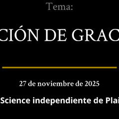 27 de noviembre de 2025 — ACCIÓN DE GRACIAS
