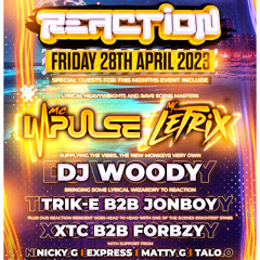 Reaction Live! Dj NickyG Mc XTC B2B Mc Forbzy 28/04/2023 @The Quinn’s Inn  - Spennymoor