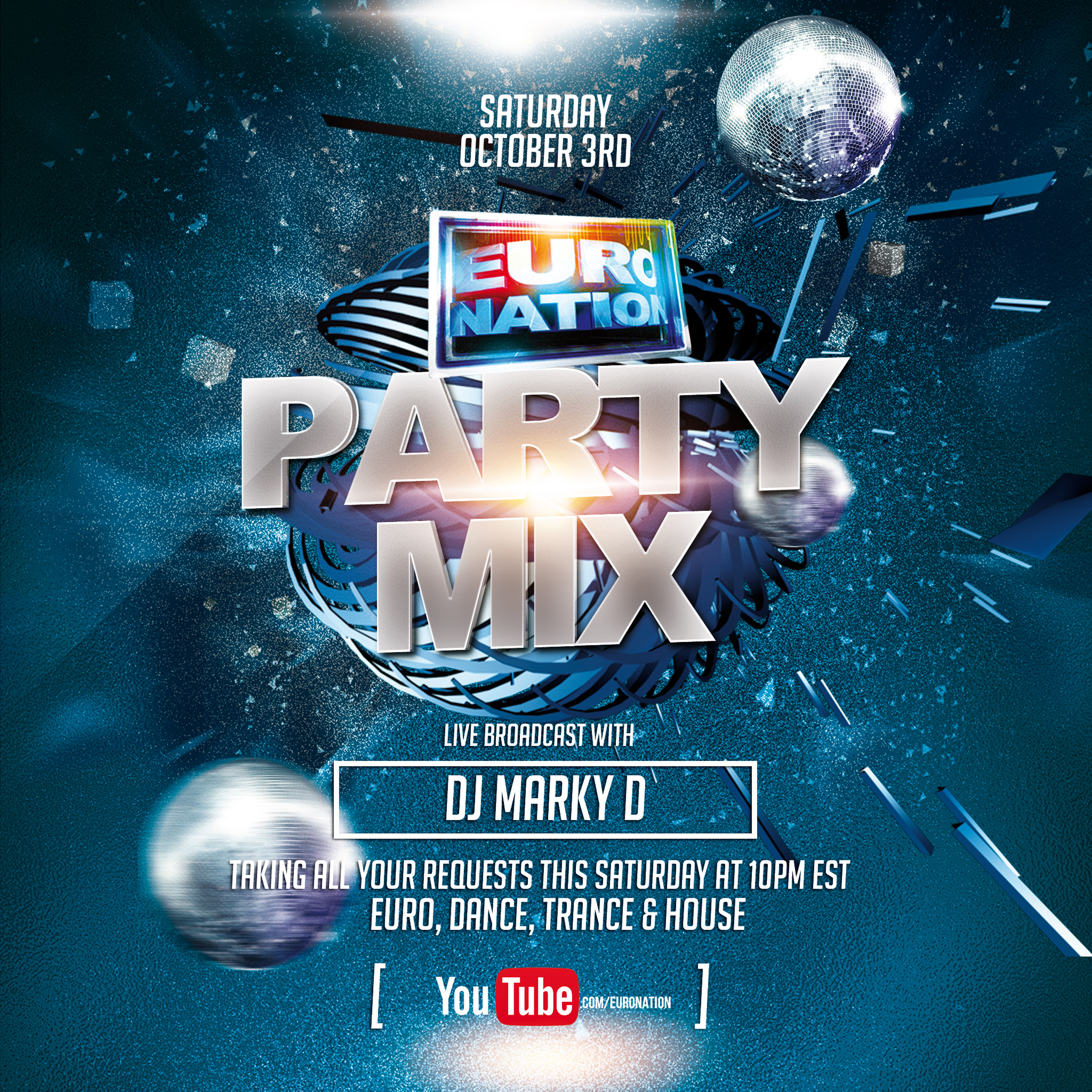Euro Nation Party Mix with MARKY D (October 3, 2020) episode artwork