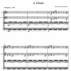 Pawel Strzelecki: String Quartet No. 5 (2020), 20'30" ca.