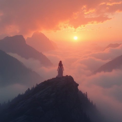 Sunrise In The Mountains