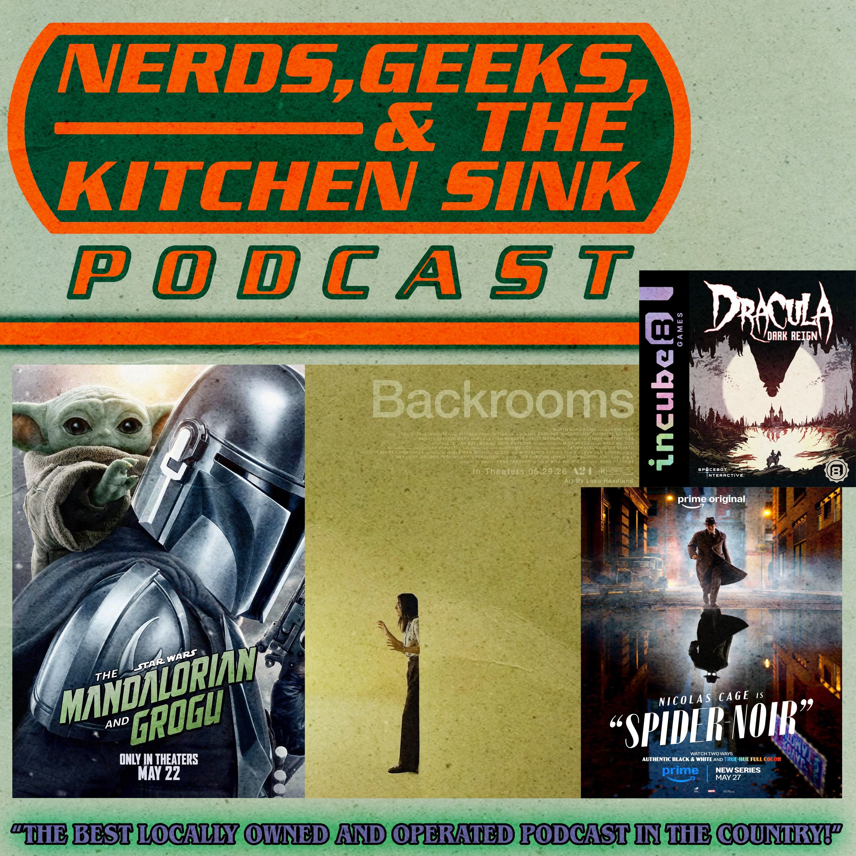 Mandalorian & Grogu + The Backrooms episode artwork