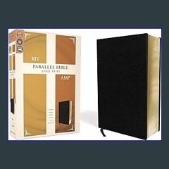 #^Ebook 📚 KJV, Amplified, Parallel Bible, Large Print, Bonded Leather, Black, Red Letter: Two Bibl