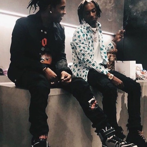 RLLA25 フーディ XL A$AP Rocky/Playboi Carti SPOTTED: A$AP Rocky Dons Louis Vuitton FW25 with Playboi