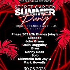 The Emporium Summer Garden Party set, 30/08/25.