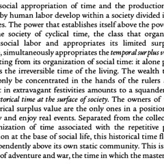 The machine's performance