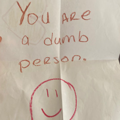 you are a dumb person