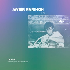 Javier Marimon live @ Calma 01. Madrid 14/12/2019