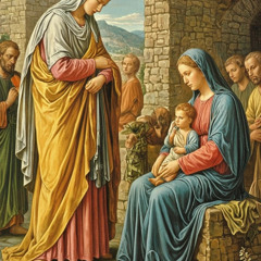 27_Zeugnis der Prophetin Hanna - Notquartier der Hl. Familie