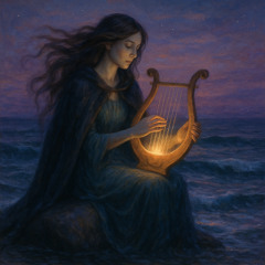 the lyre beneath the foam