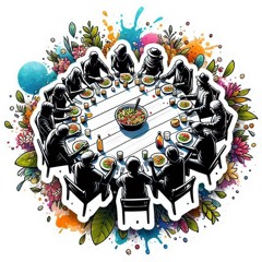 Meja Bundar ✓NuGie Stine