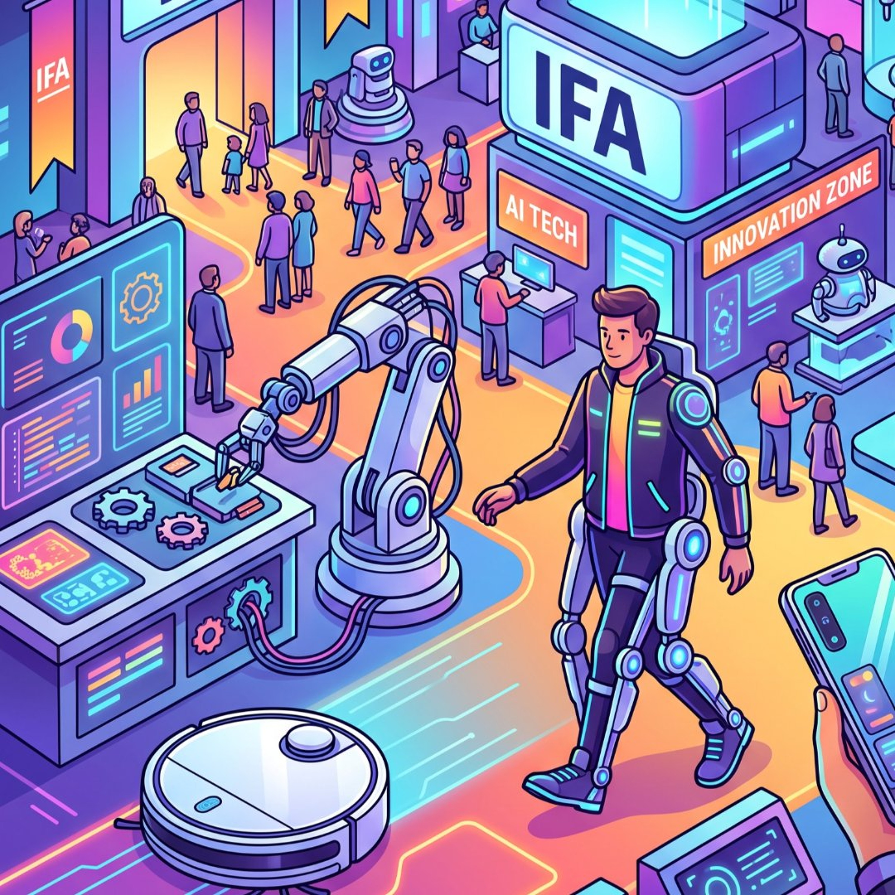 Exoskelety na nohy, otáčecí trouby i akční kamera v telefonu: To nejbizarnější z veletrhu IFA!
