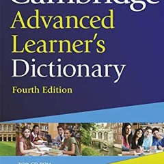 [Get] [KINDLE PDF EBOOK EPUB] Cambridge Advanced Learner's Dictionary with CD-ROM by  Colin McIn