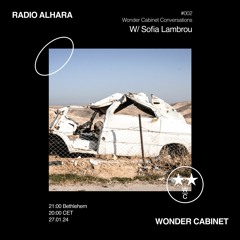 Wonder Cabinet - Artists Conversations 2024 - #002 w/ Sofia Lambrou