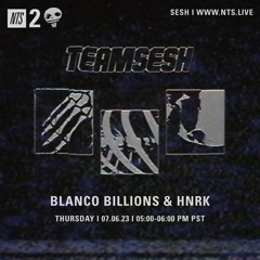 TeamSesh NTS 6th July 2023: Blanco Billions & hnrk