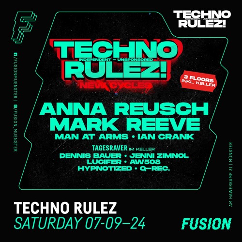 BENZN @ FUSION [ TECHNO RULEZ w/ ANNA REUSCH & MARK REEVE x TAGESRAVER | 07.09.24 ]
