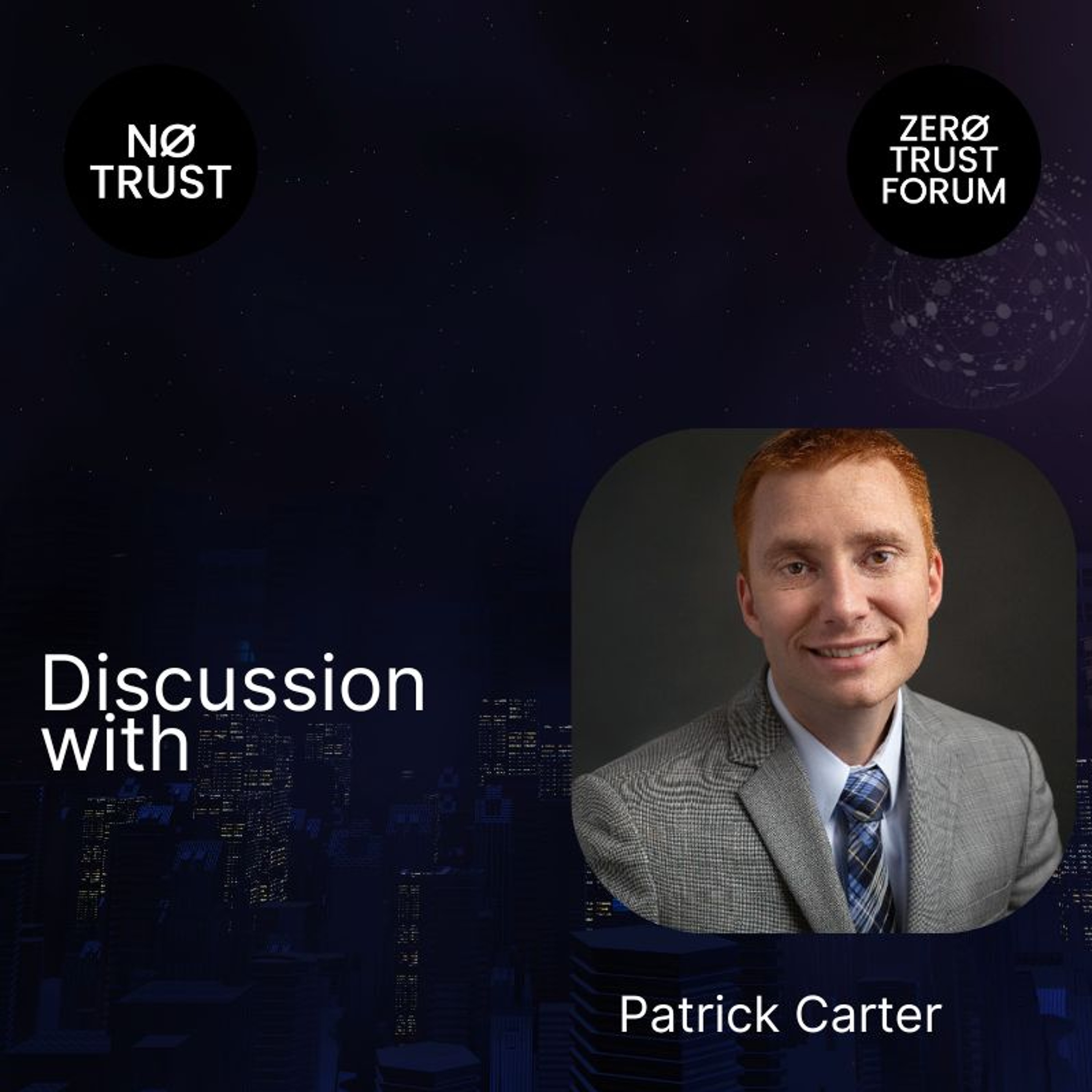 Discussion with Patrick Carter episode artwork