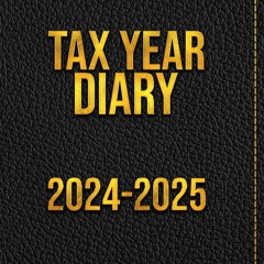 Tax Year Diary 2024-2025: A book to record your income and expenses from April 2024 to April 2025