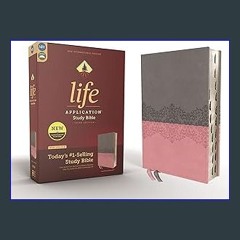 (DOWNLOAD PDF)$$ ❤ NIV, Life Application Study Bible, Third Edition, Leathersoft, Gray/Pink, Red L