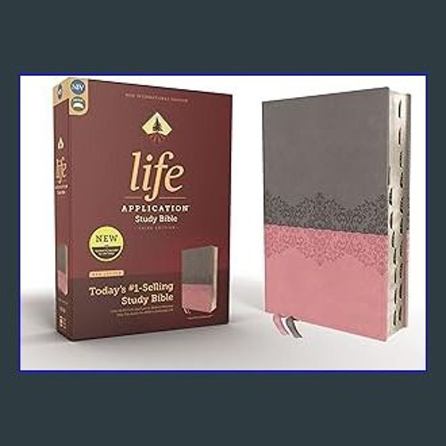 (DOWNLOAD PDF)$$ ❤ NIV, Life Application Study Bible, Third Edition, Leathersoft, Gray/Pink, Red L