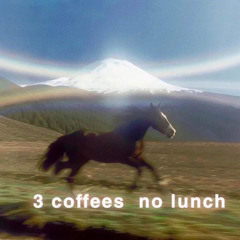 3 coffees no lunch