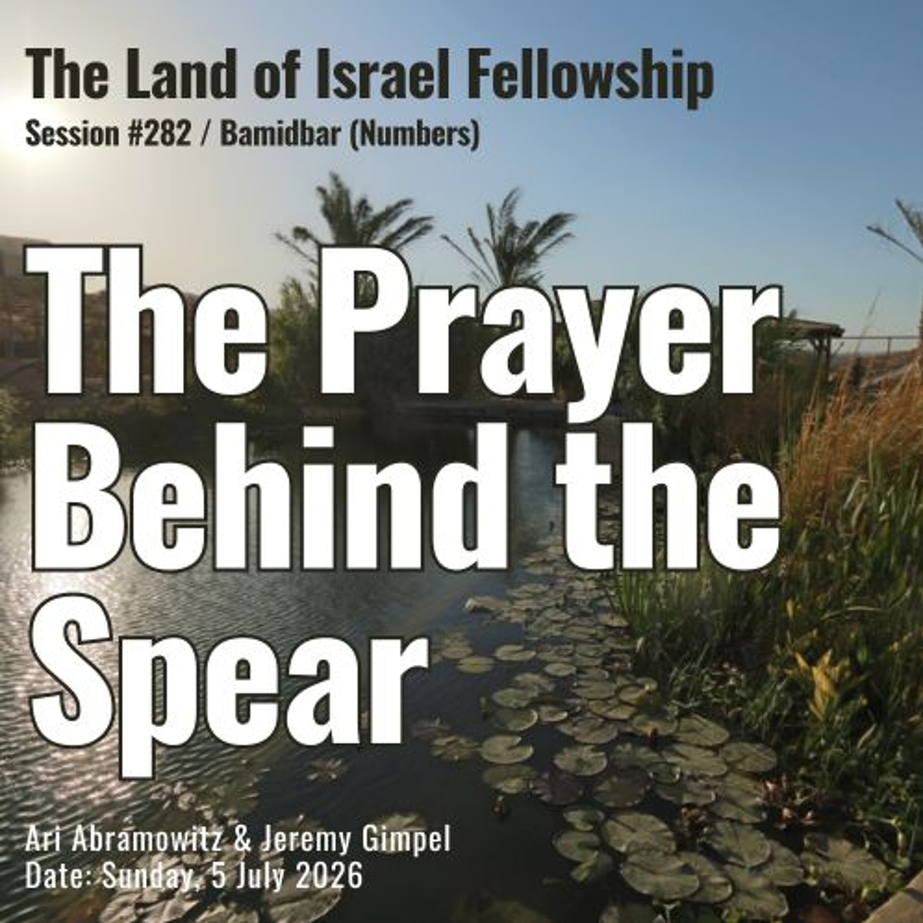 The Prayer Behind the Spear (Pinchas) | The Land of Israel Fellowship