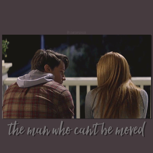 the man who can't be moved - the script // slowed down