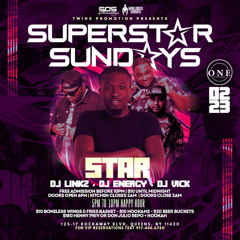 SUPERSTAR SUNDAYS ONE BAR 2.23.25 'LIVE' @DJLINKZNYC @DJENERGYTHEPARTYKING @OFFICIALDJSTAR_
