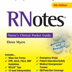 Read RNotes Nurse's Clinical Pocket Guide TXT