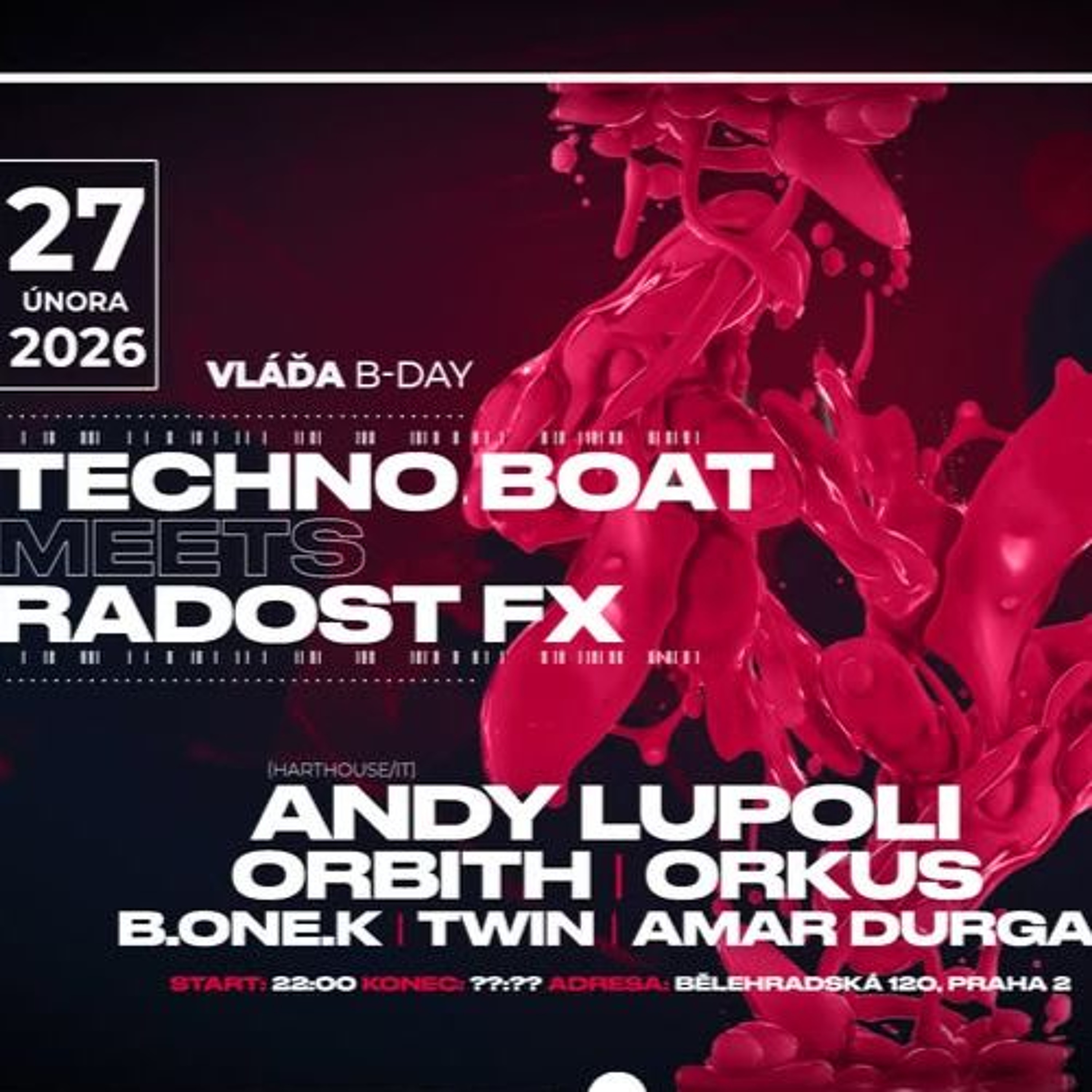 Techno Boat meets RadostFX 27.2.2026 - ORKUS live episode artwork