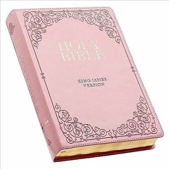 📕 15+ KJV Holy Bible, Giant Print Full-Size, Pink Faux Leather w/Ribbon Marker, Red Letter, Th