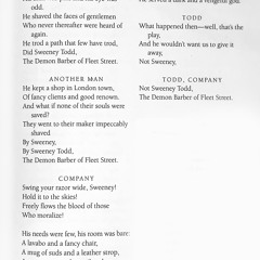 14 The Ballad of Sweeney Todd by Stephen Sondheim