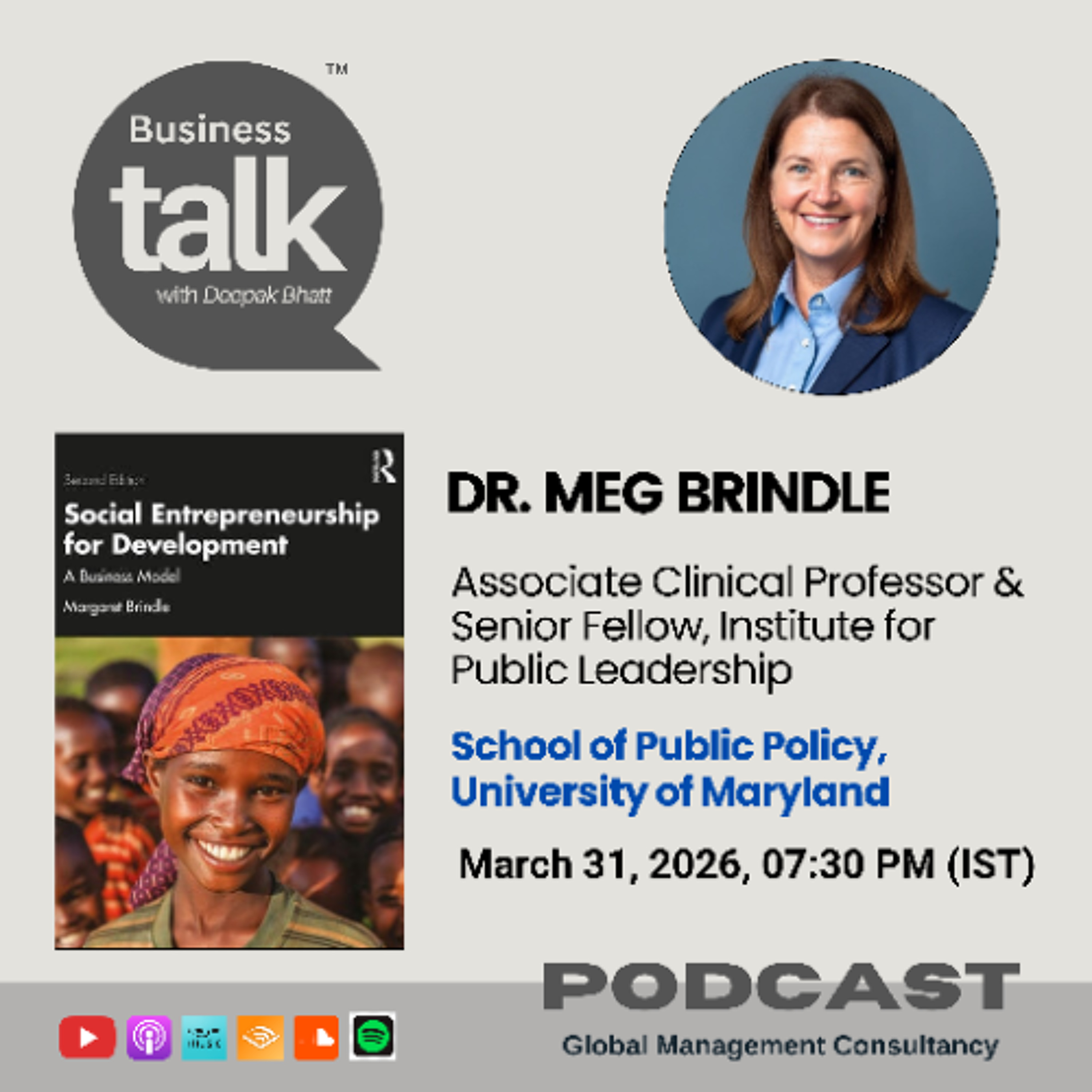How Social Entrepreneurship Can Transform Development: Insights from Dr. Meg Brindle episode artwork