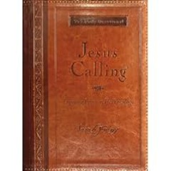 Jesus Calling, Large Text Brown Leathersoft, with full Scriptures: Enjoying Peace in His
