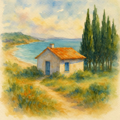 Cottage by the sea