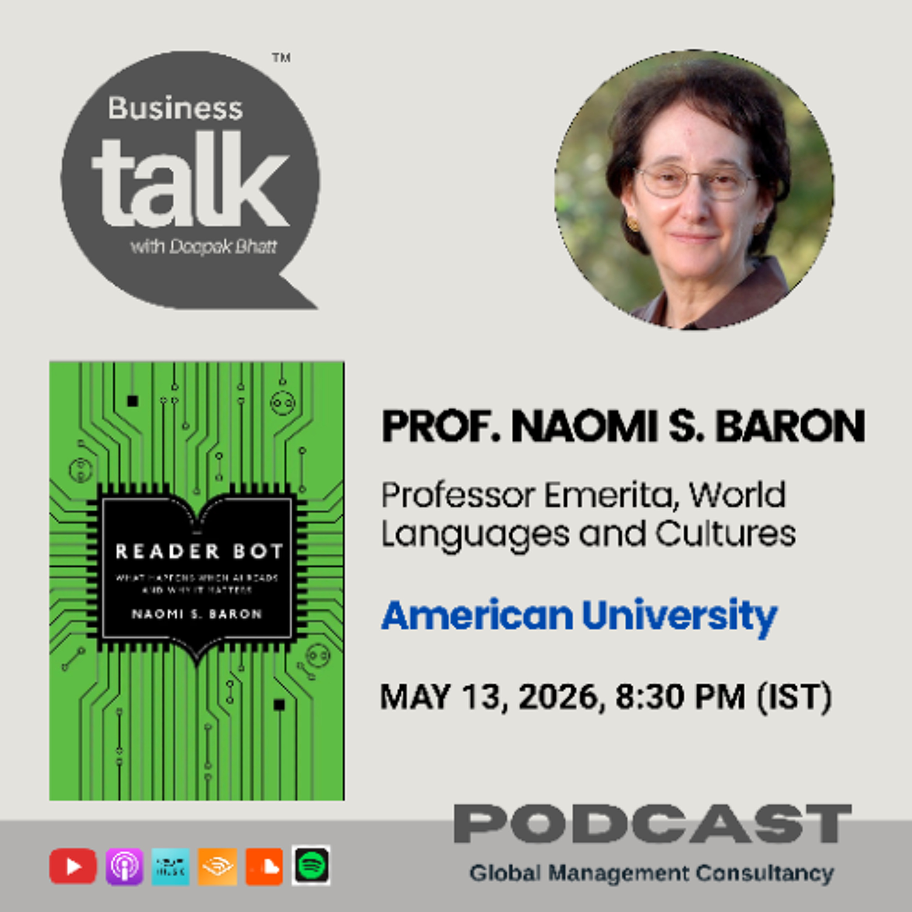 What Happens When AI Reads for You? | Prof. Naomi Baron explains episode artwork