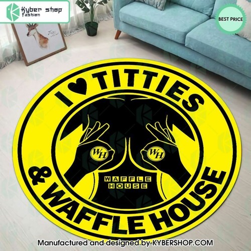 Stream I Love Titties And Waffle House Rug by p kybershop