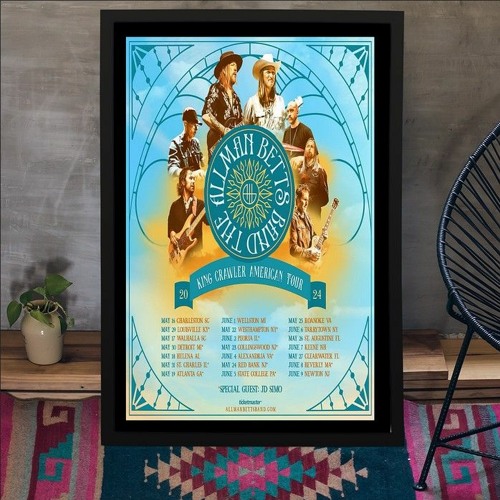 Stream The Allman Betts Band King Crawler American 2024 Tour Poster by