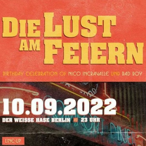 Dj Bisk Live @ Weißer Hase (10.09.22 Mainfloor) Die Lust am Feiern