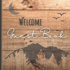 Welcome Visitor Guest Book: Guest sign in book for Airbnb, Beach