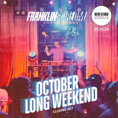 October Long Weekend Closing Set @ Beresford Sundays - 07.10.25