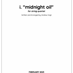i. "midnight oil"